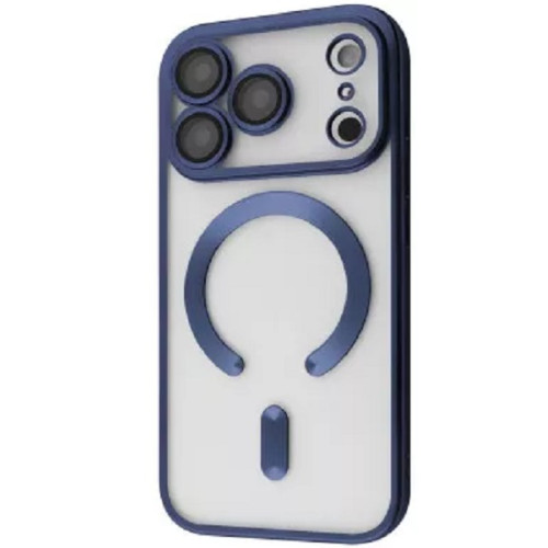 Чехол Metal Matte Case with Magnetic Ring для iPhone 17 Pro Deep Blue