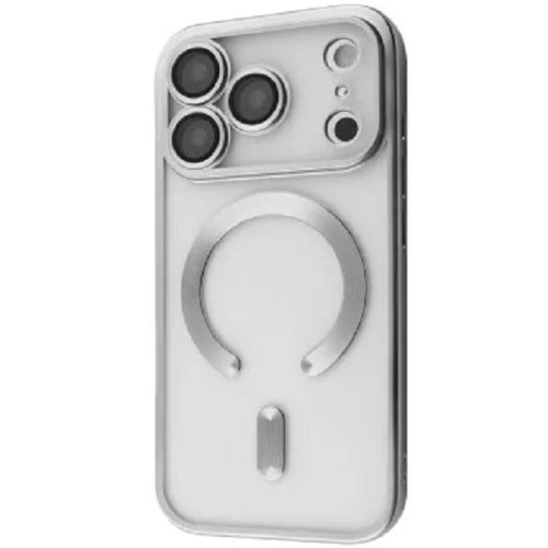 Чохол Metal Matte Case with Magnetic Ring для iPhone 17 Pro Max White Titanium