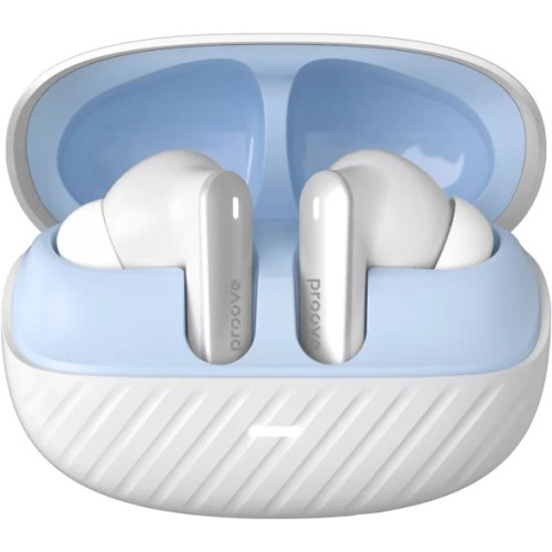Bluetooth-гарнітура Proove Blitz II TWS with Hybrid ANC (APP) White Blue (TWBL2001AP21)