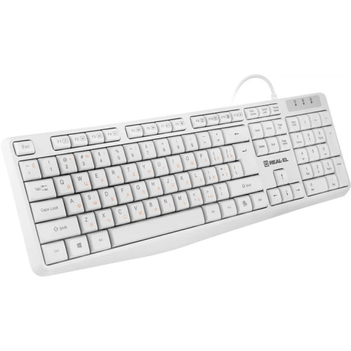 Клавіатура REAL-EL RK-513 USB White (EL123100047)