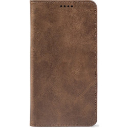 Чехол-книжка Crazy Horse Clasic для Xiaomi Redmi Note 15 Pro+ 5G/Poco M8 Pro 5G Brown (Strong)