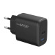 Сетевое зарядное устройство Proove Silicone Power 2 45W (Type-C + USB) Black (WCSP24110001) - Фото 4