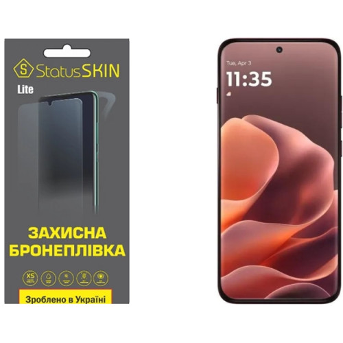 Полиуретановая пленка StatusSKIN Lite на экран Motorola Edge 70 Pro Матовая
