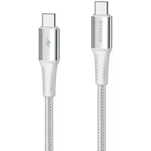 Кабель Proove WireX Pro Type-C to Type-C 100W 1.5m White (CCWX11002202)