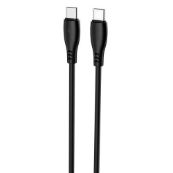Кабель Proove Simple Silicone Type-C to Type-C 60W 1m Black (CCSI60002201)