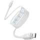 Кабель Proove Magneto Type-C to Type-C 60W 1m White (CCMA60002202) - Фото 2