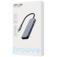 USB HUB Proove Arc Link 5 in 1 (2*Type-C3.0 + 2*USB3.0 + HDMI) Silver (HBAL00010604) - Фото 4