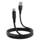 Кабель Proove Soft Silicone USB to Type-C 3A 2m Black (CCSO20001221) - Фото 2