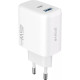 Сетевое зарядное устройство Proove Silicone Power 2 45W (Type-C + USB) White (WCSP24110002) - Фото 1