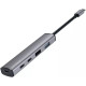 USB HUB Proove Arc Link 5 in 1 (2*USB3.0 + 3*Type-C3.0) Silver (HBAL00222024) - Фото 1