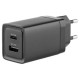 Мережевий зарядний пристрій Glasscove 45W GaN USB+Type C Black (TC-090CA) - Фото 1