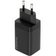 Сетевое зарядное устройство Glasscove 45W GaN USB+Type C Black (TC-090CA) - Фото 3