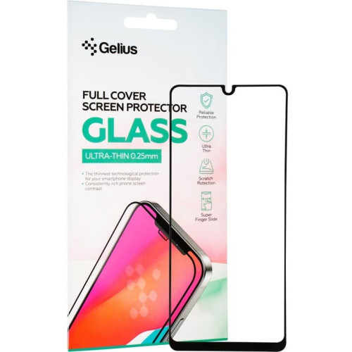 Защитное стекло Gelius Full Cover Ultra-Thin 0.25mm для Samsung A31 A315 Black