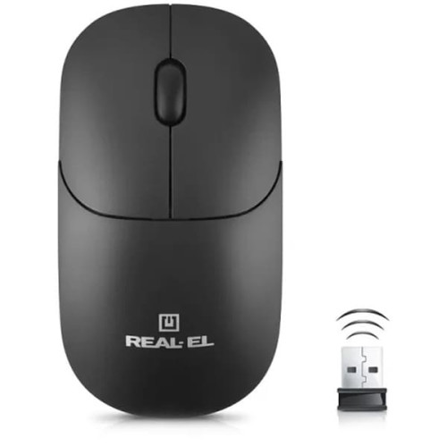 Мышка REAL-EL RM-313 Wireless Black (EL123200042)