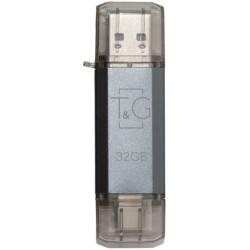 Флеш память T&G Star 009 32GB USB/Type-C Silver (TG009TC-32GSL)