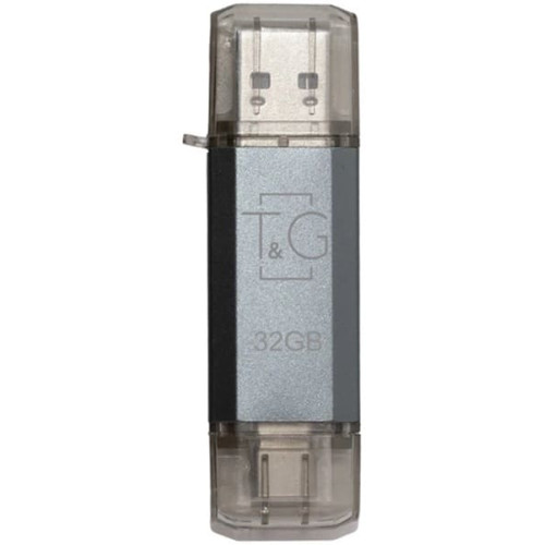 Флеш память T&G Star 009 32GB USB/Type-C Silver (TG009TC-32GSL)