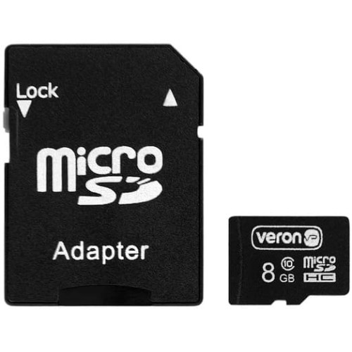 Карта пам'яті Veron microSDHC 8GB UHS-I + SD-адаптер
