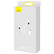 Наушники Baseus Encok Wired C17 Type-C White (NGCR010002) - Фото 3