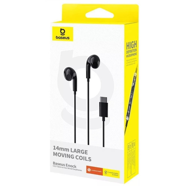 Навушники Baseus Encok CZ17 Type-C Black (A00170000113-Z1)
