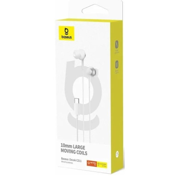 Навушники Baseus Encok CZ11 Type-C White (A00164300213-Z1)