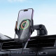 Автомобільний тримач Hoco HW34 wireless fast charging Black - Фото 3