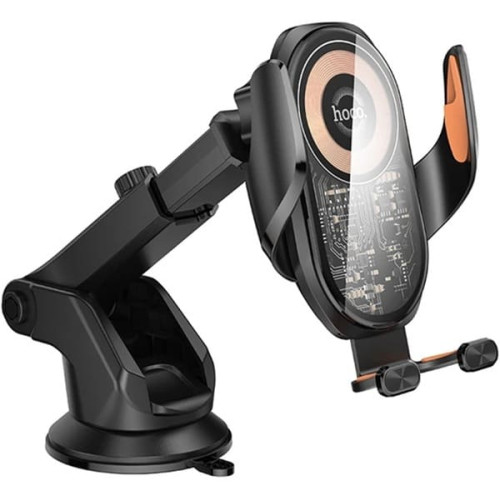 Автомобільний тримач Hoco HW34 wireless fast charging Black