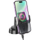 Автомобильный держатель Hoco HW27 Traveler infrared RGB wireless fast charging Metal Gray - Фото 2