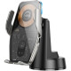 Автомобильный держатель Hoco HW27 Traveler infrared RGB wireless fast charging Metal Gray - Фото 1