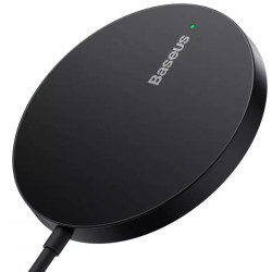 БЗП Baseus Simple Mini3 Magnetic Wireless Charger 15W Black (CCJJ040001)