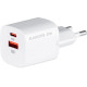 Сетевое зарядное устройство Glasscove Wall Charger 33W USB+Type-C White - Фото 1