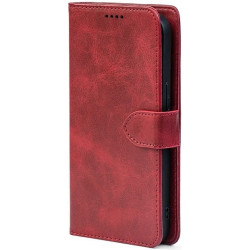 Чохол-книжка Crazy Horse Clasic для Xiaomi Redmi Note 15 Pro 4G Red Wine (Front)