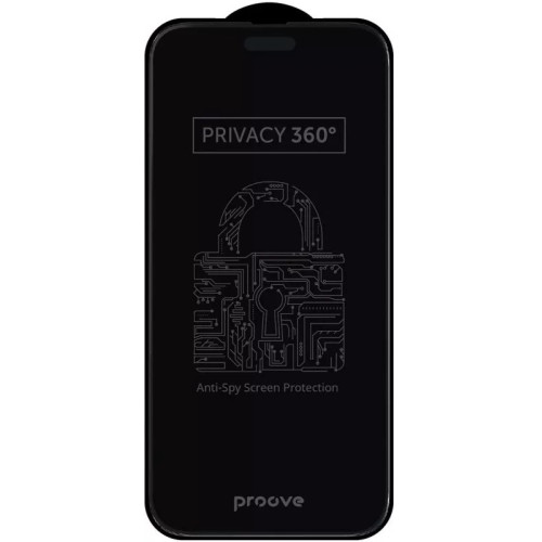 Защитное стекло Proove Privacy 360 для iPhone 17 Pro Max Black (PGP360I17PM1)