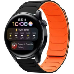 Ремінець Armor Magnetic Band 20 mm Універсальний Black/Orange