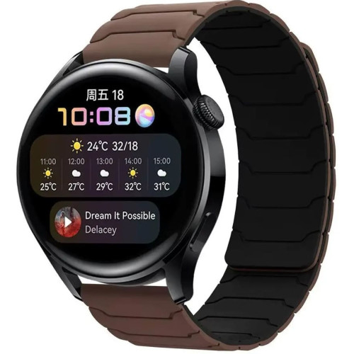 Ремінець Armor Magnetic Band 20 mm Універсальний Chocolate/Black
