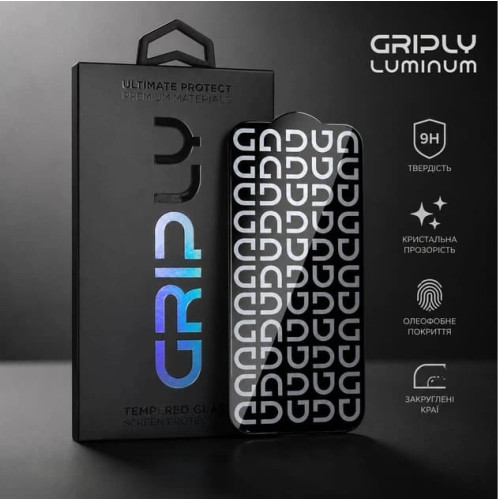 Защитное стекло Griply Luminum для iPhone 17 Pro Max Black