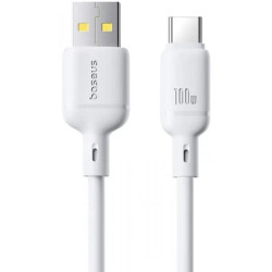 Кабель Baseus Silky Series USB to Type-C 100W 2m White (P10377703213-01)