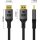 Кабель ColorWay DisplayPort-DisplayPort V2.1 (M/M) 1.5m Black (CW-CBDP091-BK) - Фото 3