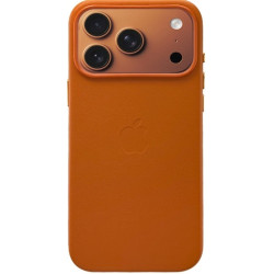 Чохол Leather Case with MagSafe для iPhone 17 Pro Orange