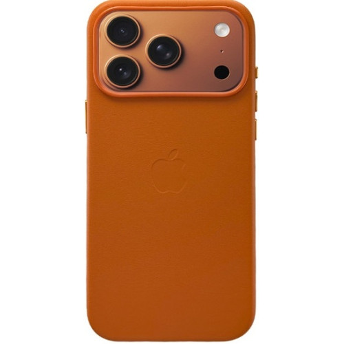 Чохол Leather Case with MagSafe для iPhone 17 Pro Orange