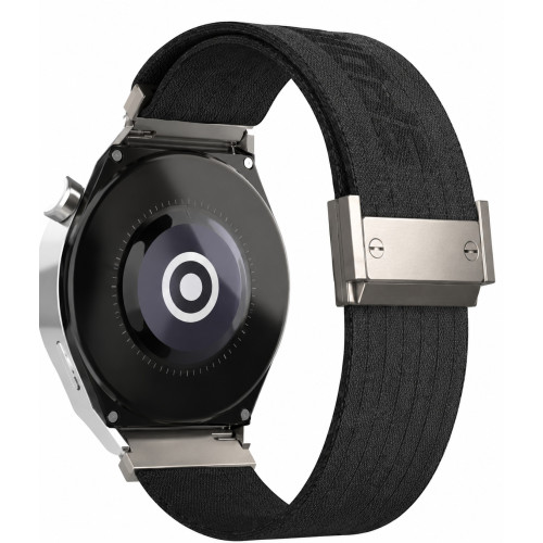 Ремешок Nylon Metal Lock 22 mm Универсальный Black