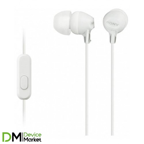 Навушники SONY MDR-EX15AP White