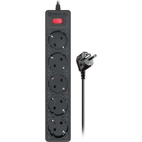 Фильтр питания REAL-EL RS-Protect 505 3m Black (EL122300045)