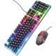 Комплект (клавіатура, мишка) Hoco GM18 USB RGB Black - Фото 1