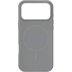 Чохол Silicone Case Thin Circle with MagSafe для iPhone 17 Pro Max Charcoal Grey Black
