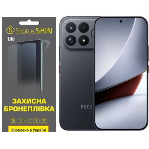Полиуретановая пленка StatusSKIN Lite на экран Xiaomi Poco F9 Pro Ultra Глянцевая