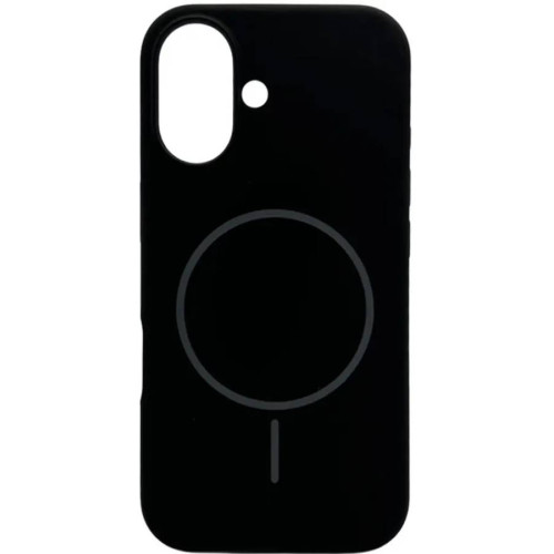 Чехол Silicone Case Thin Circle with MagSafe для iPhone 17 Black