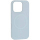 Чохол Silicone Case Thin Circle with MagSafe для iPhone 15 Pro Sapphire Blue - Фото 1