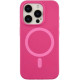 Чохол Silicone Case Thin Circle with MagSafe для iPhone 15 Pro Manyue Red