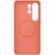 Чехол Silicone Case with MagSafe для Samsung S26 Ultra S948 Orange - Фото 2