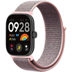 Ремінець ArmorStandart нейлоновий для Xiaomi Smart Band 8-10 Pro/Watch 4-6 Grey/Pink (ARM82308)